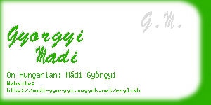 gyorgyi madi business card