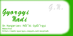 gyorgyi madi business card